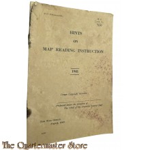 Pamphlet Hints on map reading instruction 1943