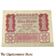 Austria/Hungary - Bank note 1922 Eine Krone