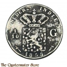 Coin - Nederlands Indië 1/10 Gulden 1855