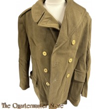 US Army Overcoat, wool Doeskin, OD: 26 oz. Officers, Short Style