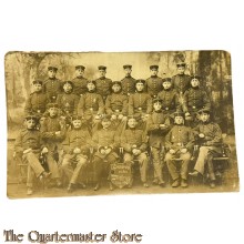 (Feld)postkarte 1916 Gruppe Deutsche Soldaten Erinnerung am Weltkrieg 1914-1916