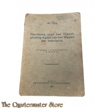 Voorschrift 72g Handboek voor het Dienstplichtig Kader van het Wapen der Infanterie