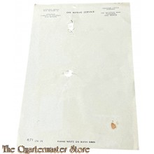 WW2 Stationary  Canada (Y.M.C.A.)