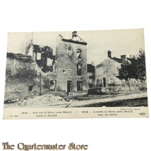 France - Postcard 1914 A street in Barcy (near Meaux) after the battle