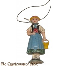 WhW Spende abzeichen ceramic Figur (Donation item WhW ceramic figure)