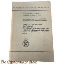 Voorschrift VS 2-1351/1 Wapen- en Schietopleiding Handvuurwapenen en lichte Groepswapenen