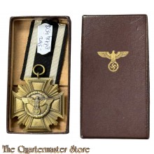 NSDAP Dienstauszeichnung - NSDAP Long Service Cross in bronze for 10 years of service ( boxed)