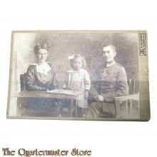 Studio photo 1916  Deutscher Unteroffizier EK1 und 2 mit Familie