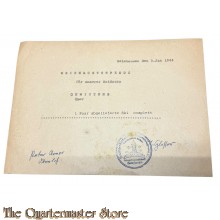 Weihnachtspende für unserer Soldaten , Heimhausen den 3.Jan 1944 