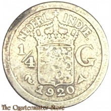 Coin - Nederlands Indië 1/4 Gulden 1920