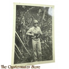 Photo US Army Soldier with Thompson in the Pacific 1944/45