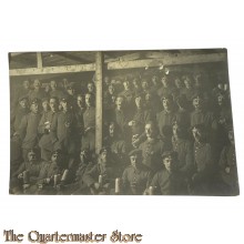 Photo 1916 Gruppe Deutsche Soldaten im Unterkunft