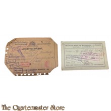 2 x Legitimatie kaart 1920/25 Den Haag 