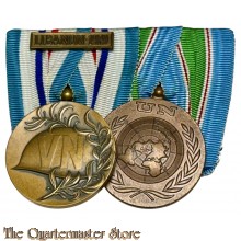 Nederlandse Herinneringsmedaille VN-Vredesoperaties en de Medaille voor Vredesmissies van de Verenigde 