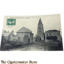 France - Postcard 1915 Entrée du Village de BARCY bombarde par les Allemands