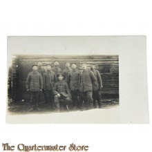(Feld) Postkarte/Studiophoto 1916 9 Deutsche Soldaten 