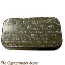 WW2 First aid tin US Gov't Carlile with sulfanilamide