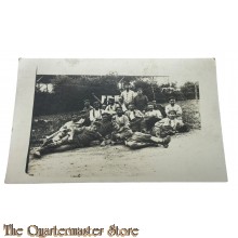 (Feld) Postkarte 1917 Gruppe Deutsche Soldaten