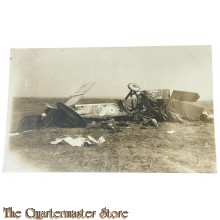 Photo/postcard British WW1 aircraft RE8  crashed/shot down 