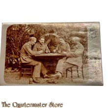 (Feld)postkarte 1915  Deutsche Soldaten Kart spielen 