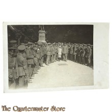 Photo 1915 Grosse Gruppe Deutsche Soldaten