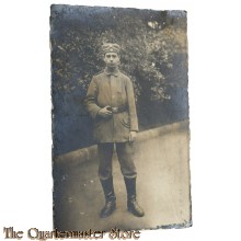 Photo 1914 Deutscher Soldat mit Kratschen 