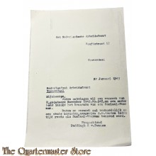 Brief het Nederlandsche Arbeidsfront 1943