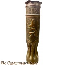 France - WK1 Trenchart  shell casing as a Vase marked Ypres 