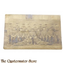 Photo 1917 Gruppe Deutsche Soldaten einer Artillerie Abt