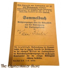 Sammelbuch der Bescheinigungen über Die Endzahlen aus der Verrechnung der Quittungskarten 1940