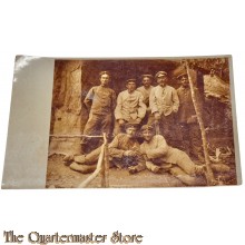 (Feld)postkarte  1914  6 Deutsche Soldaten