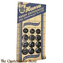 1940s HANSA Knopfe (German HANSA metal buttons 1940s)