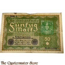 Bank note 1919 50 (Funfzig) mark 