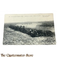 France - Postcard 1915 Bataille de l'Aisne - Dans la Tranchée - Battle of the Aisne