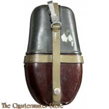 Bundeswehr kokosnuss feldflasche mit beriemung