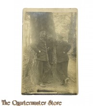 Postkarte/ Photo 1914 3 Deutsche Marine Soldaten bei einem Baum 