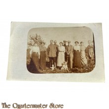 Postkarte/ Photo 1914 Deutsche Soldaten  mit Familie