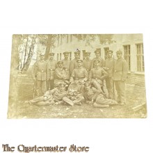 Postkarte / Studio photo 1915  Deutsche Soldaten 2 mit pickelhaubes