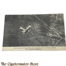 Postkarte 1917 Deutscher Flieger uber Franzosische Stellungen 