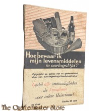 Brochure - Hoe bewaar ik mijn levensmiddelen in Oorlogstijd 3e druk