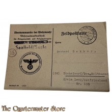 Postkarte OKW fur Kriegsverluste und Kriegsgefangene 1944