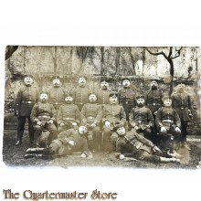 (Feld) Postkarte/Studiophoto 1914 Gruppe Deutsche Soldaten