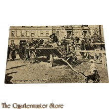 (Feld) Postkarte 1915 Fluchtlingslager auf der Strasse