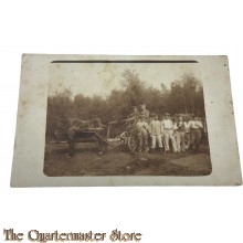 (Feld) Postkarte 1917 Gruppe Deutsche Pioniere im Wald