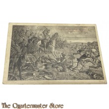 (Feld) Postkarte 1914 Deutschland im Kampfe mit Russland 1914 Unerwartete Ulanen attacke