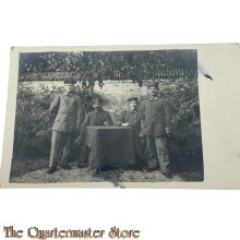 (Feld)postkarte 1916 4  Deutsche Soldaten am Tisch 
