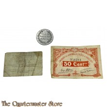 France - US/French WW1 officers club money and token 