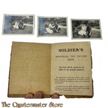 US Army WW1 Individual Pay Record book 
