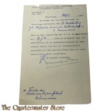 Brief 1943 Gew Arb Bureau Amersfoort