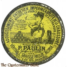 France - WW2 Boite métallique Véritable graisse Paulin blond 125 grammes
